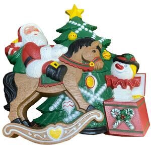 Vintage Christmas Wall Decor.‎ Burwood Santa Toys Wall Decor.Christmas Decor
